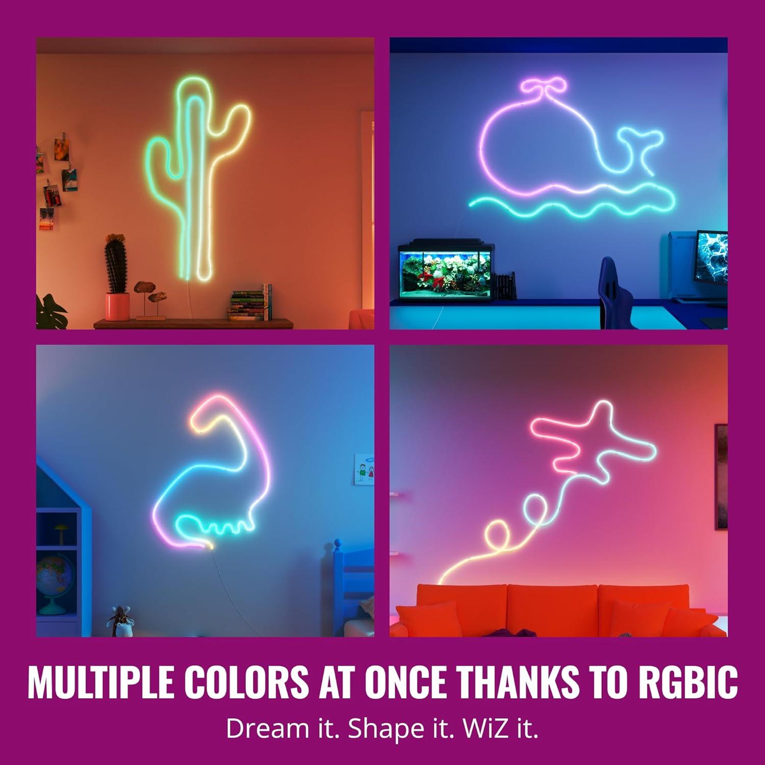 Tira de luz LED WiZ Smart Flex 10 m Multicolor Control App