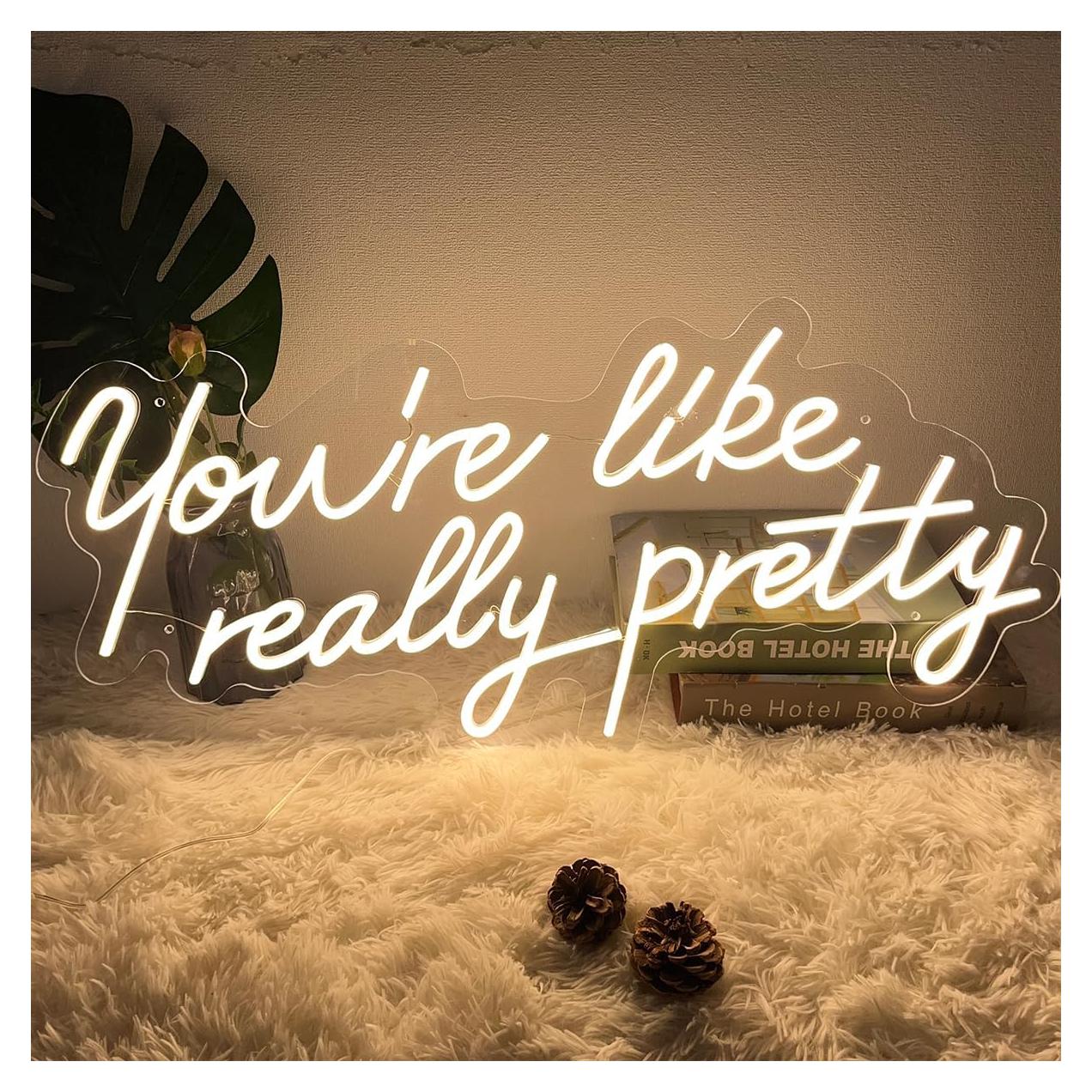 Cartel de Neón Eres Realmente Bonita ZPLNOSIN 54.9x25.1 cm