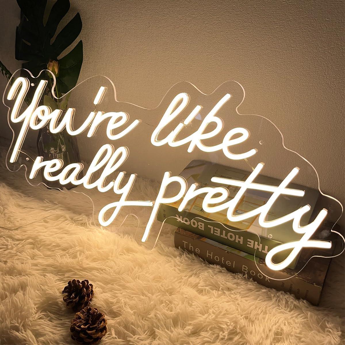 Cartel de Neón Eres Realmente Bonita ZPLNOSIN 54.9x25.1 cm