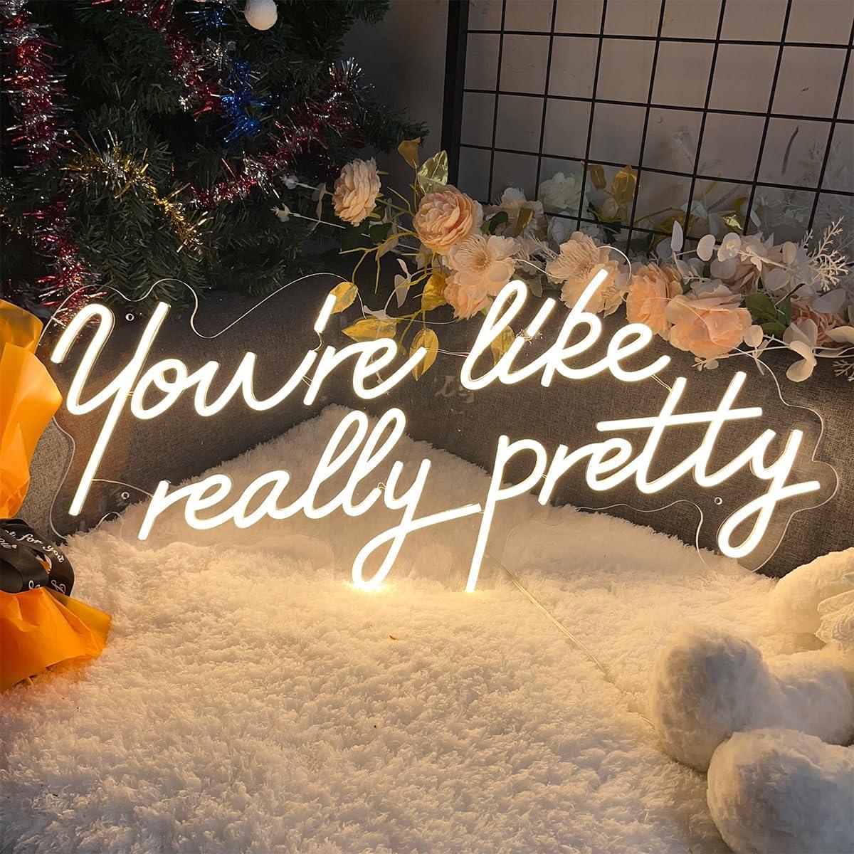 Cartel de Neón Eres Realmente Bonita ZPLNOSIN 54.9x25.1 cm