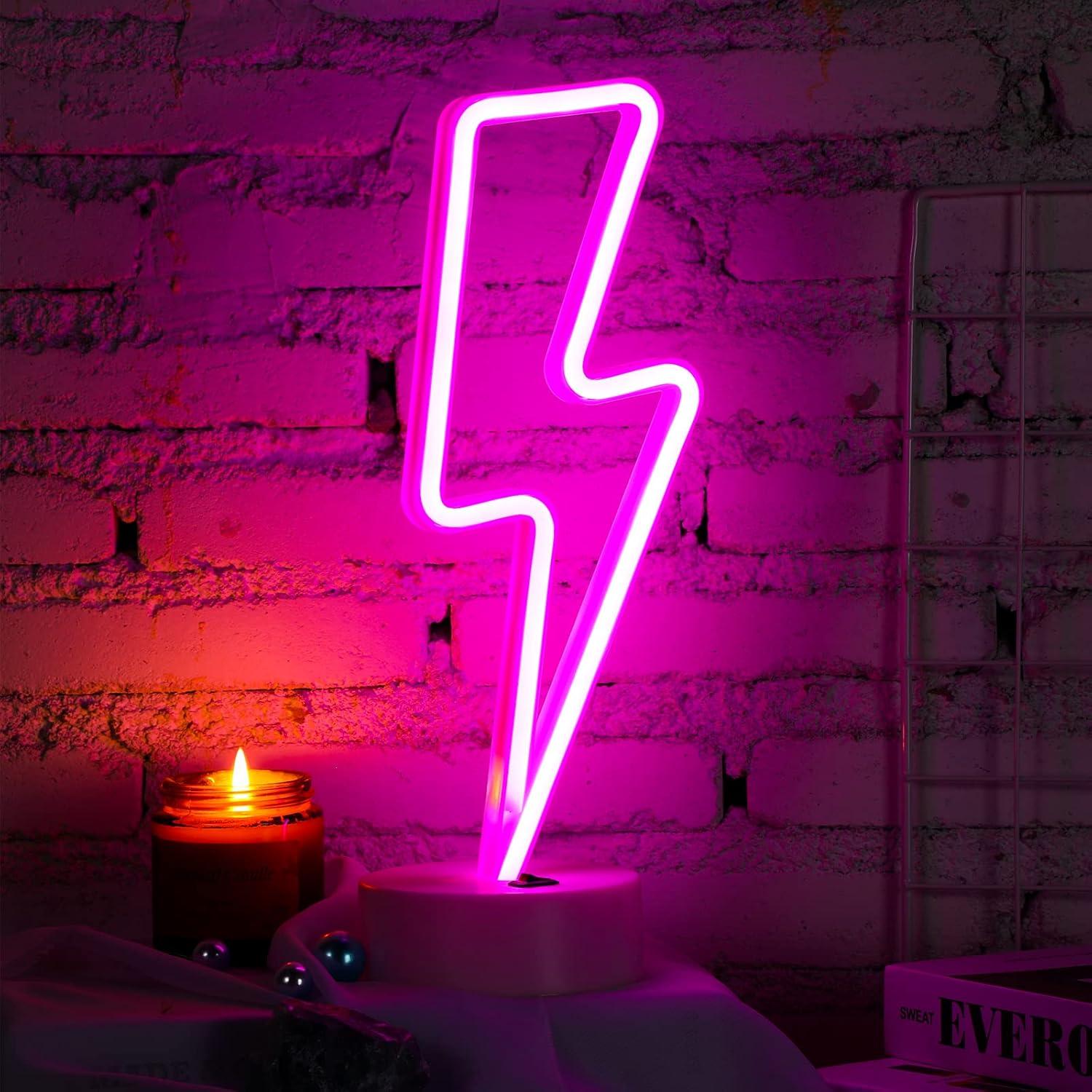 Luz de Neón Sieral Rayo LED USB Batería 3 Colores