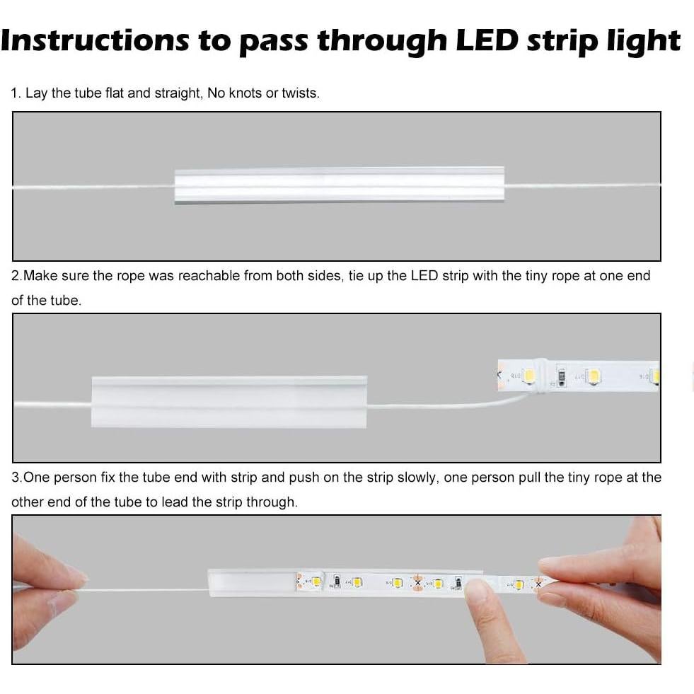 Canal LED de Silicona 5M 6x12mm IP67 para Tiras LED <8mm