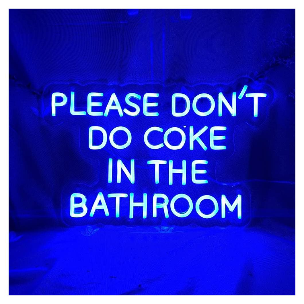 Luz de Neón LED Azul Personalizada 50x31.8 cm ZPLNOSIN