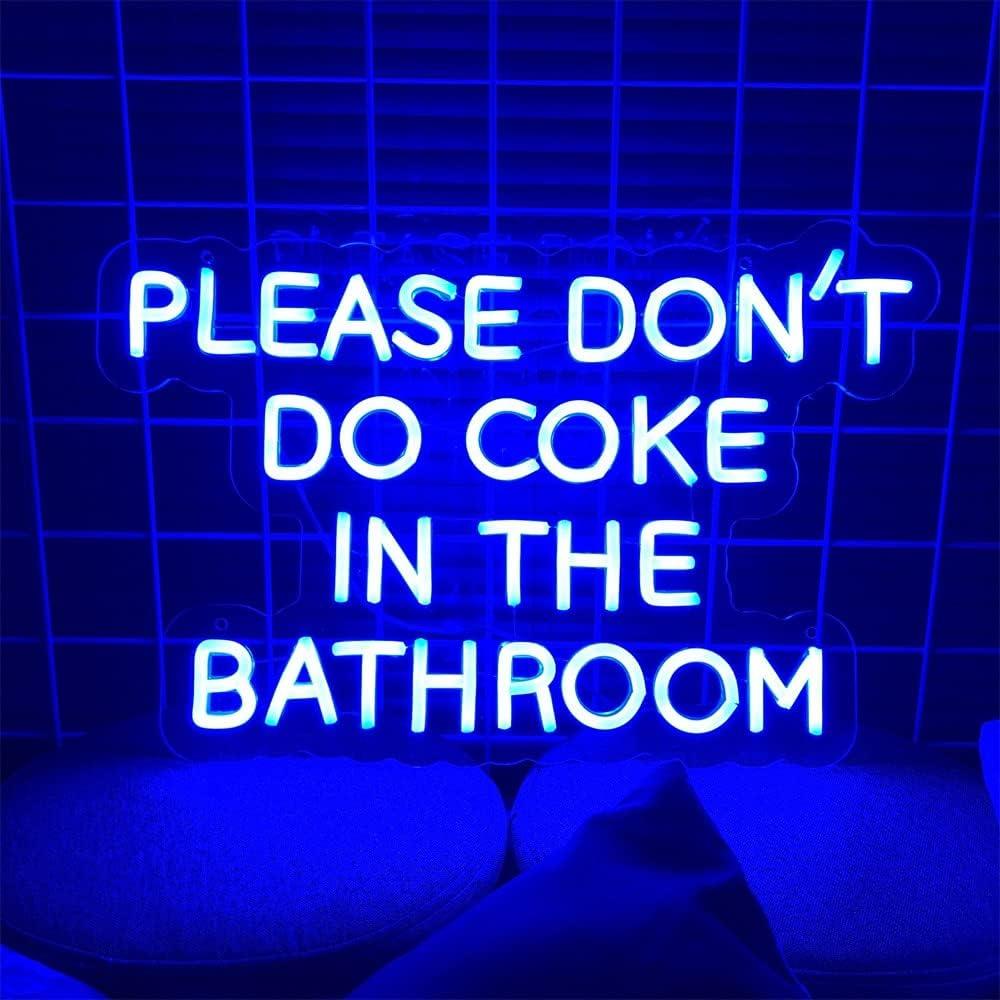 Luz de Neón LED Azul Personalizada 50x31.8 cm ZPLNOSIN