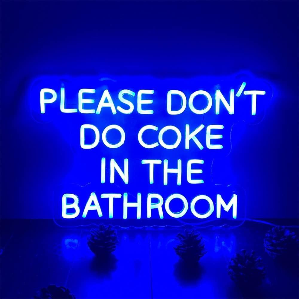 Luz de Neón LED Azul Personalizada 50x31.8 cm ZPLNOSIN