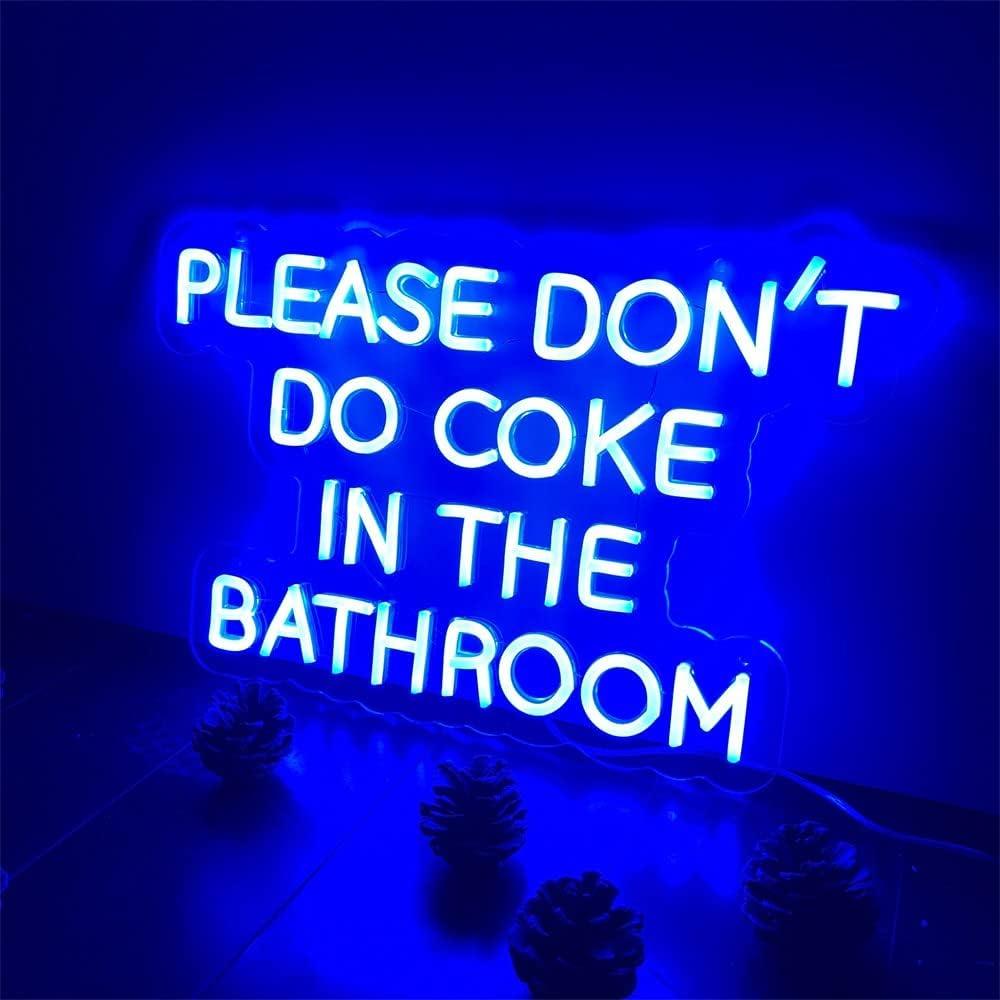 Luz de Neón LED Azul Personalizada 50x31.8 cm ZPLNOSIN