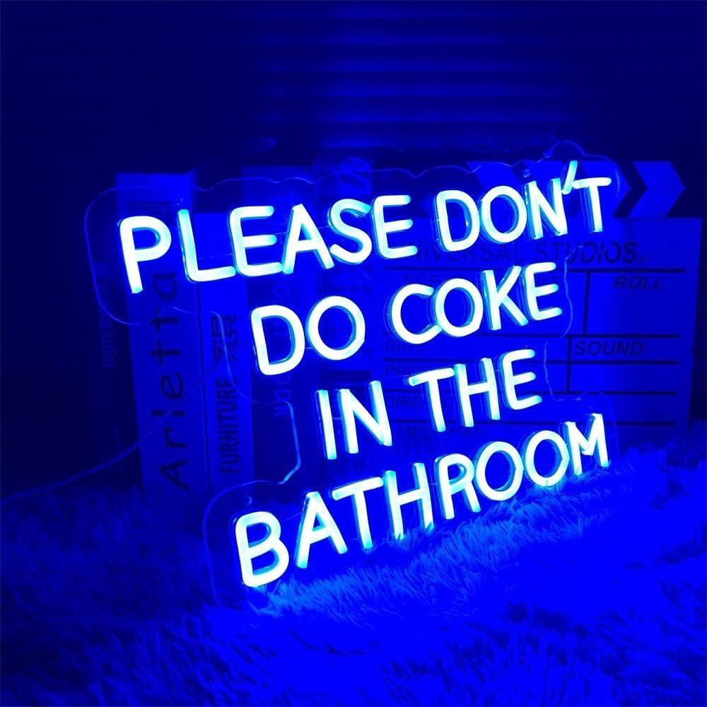 Luz de Neón LED Azul Personalizada 50x31.8 cm ZPLNOSIN