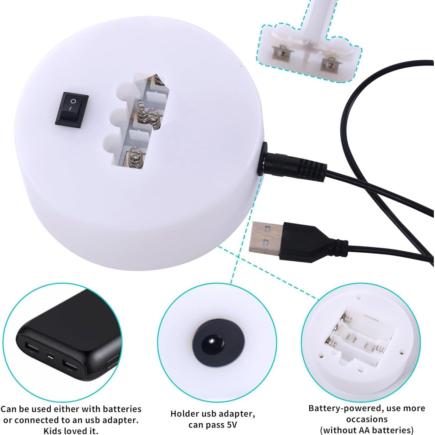 Luz de Neón Arcoíris LED JBEIY para Decoración de Escritorio