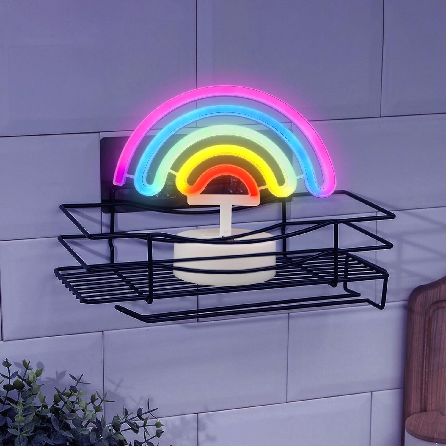 Luz de Neón Arcoíris LED JBEIY para Decoración de Escritorio