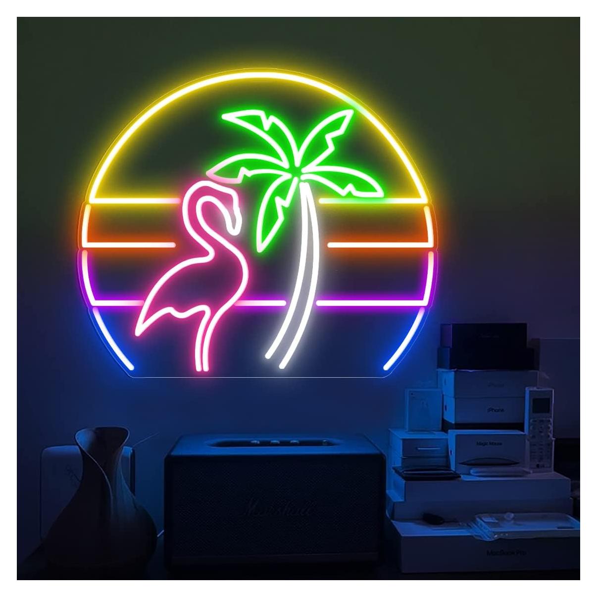 Cartel de Neón LED Flamenco NEONGRAND 38x30.5 cm Decoración