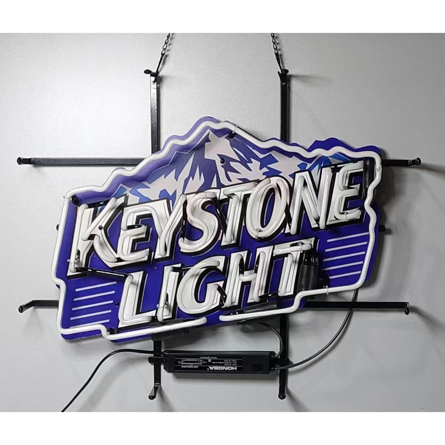 Cartel de Neón Rectangular MeiLi 61x50.8cm Bar Cerveza