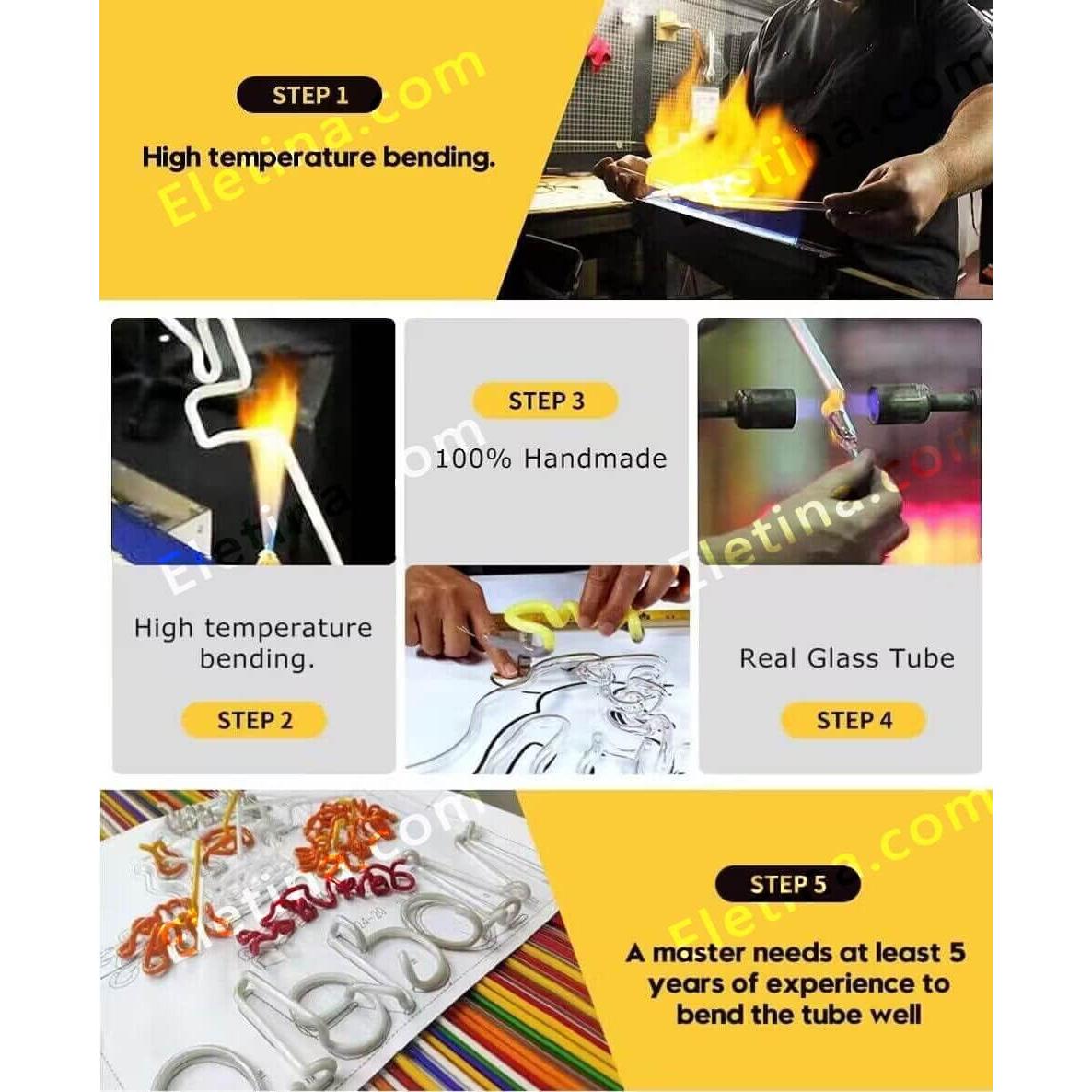 Cartel de Neón Rectangular MeiLi 61x50.8cm Bar Cerveza