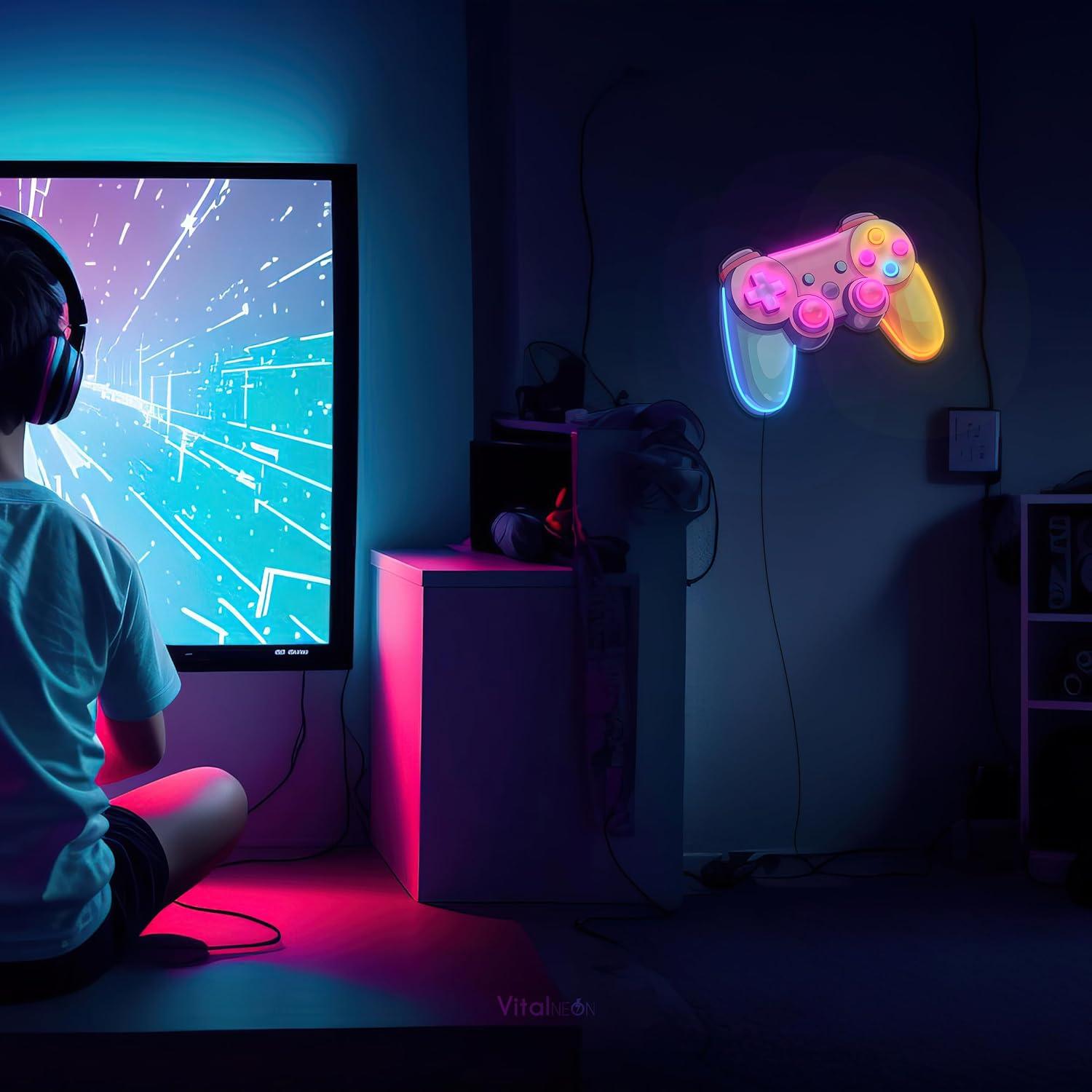 Luz de Neón LED Vital Neon Controlador de Juego 27x30 cm