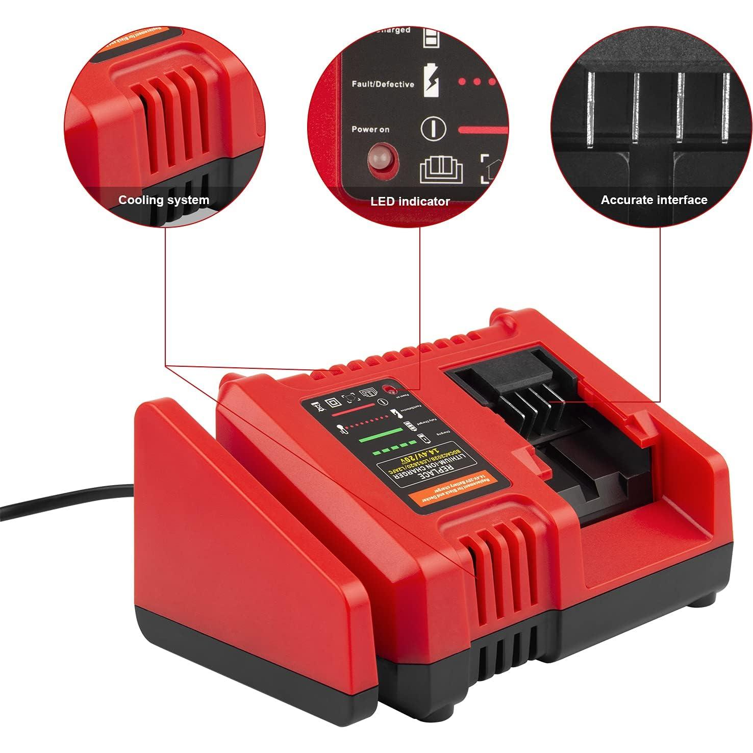 Cargador Rápido 20V BLACK+DECKER BDCAC202B Li-Ion