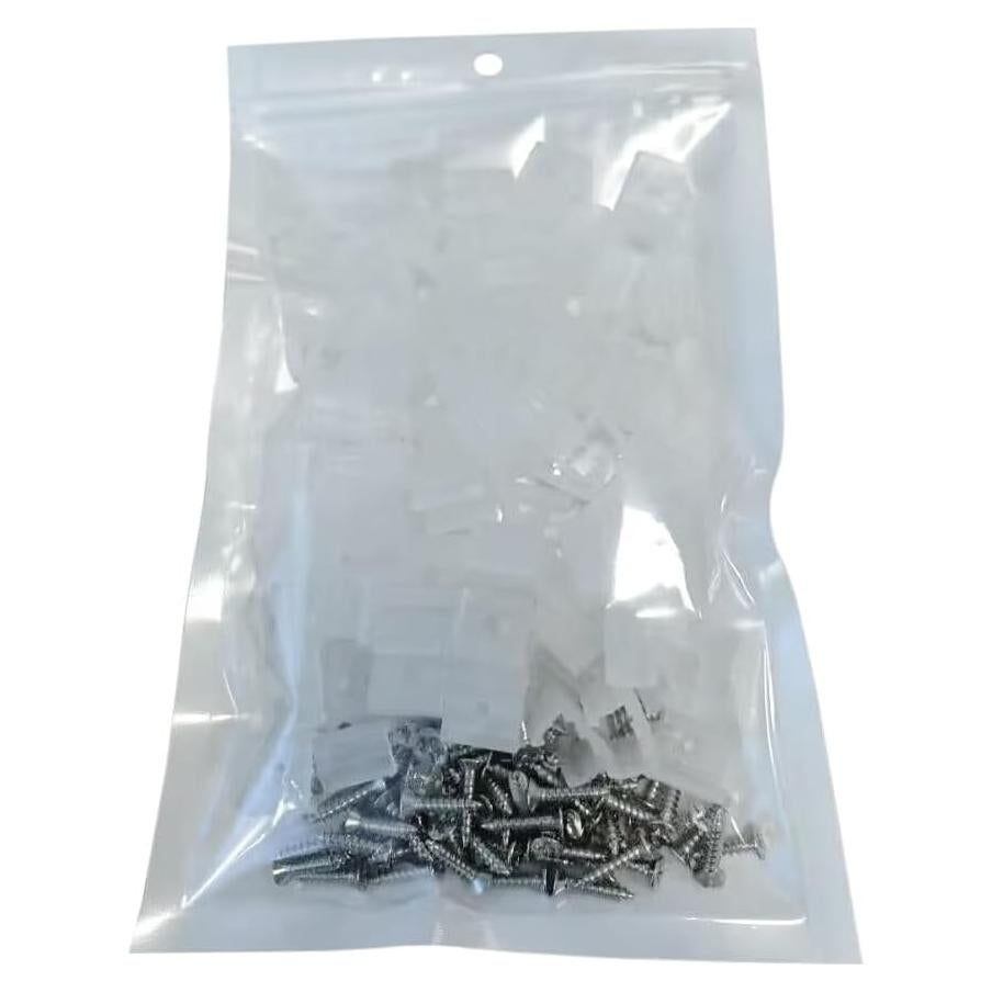 Clips de Montaje LED Neón Samsion 100 Piezas con Tornillos