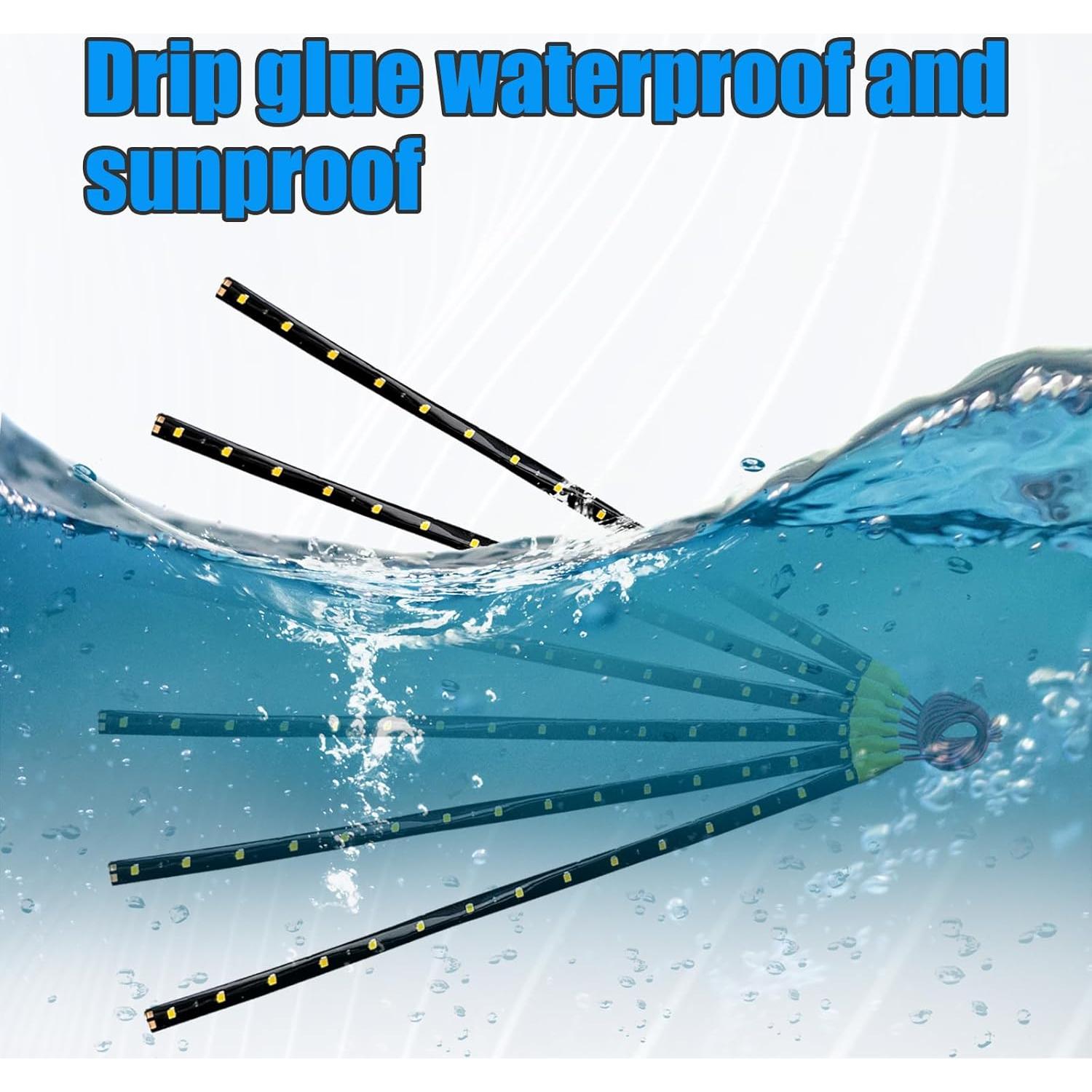 Tira de Luz LED Bajo Carro Dickno Amarillo 6 Pcs 30.48 cm