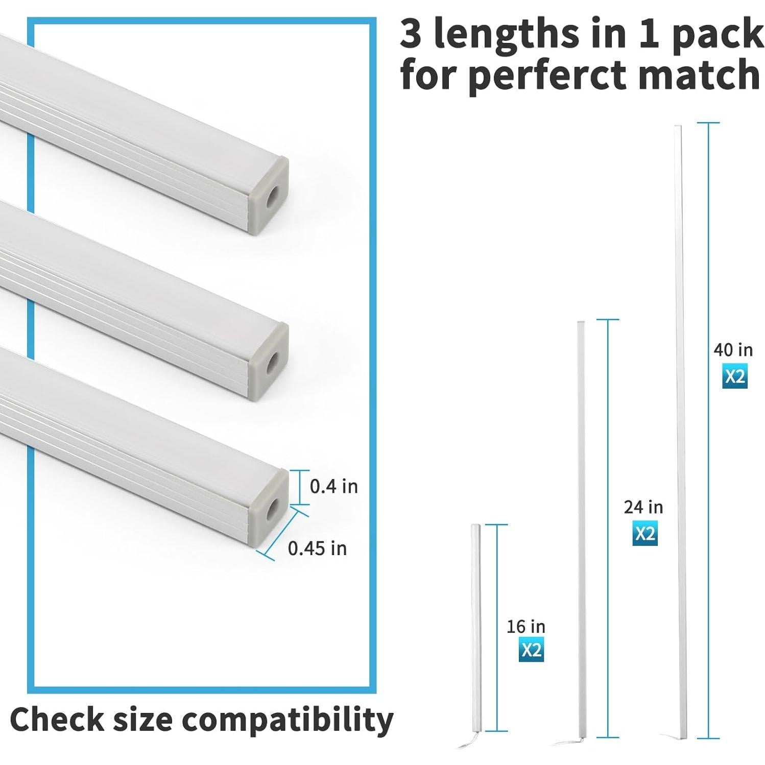 Art3d LED Recessed Lighting Kit - 6pcs Self-adhesive White LED Light with Smart Switch, 3000k Touching Switch Light for Wood Slat Wall Panels, Headboards, Stairs, Home decor, Under Cabinet Strip Light