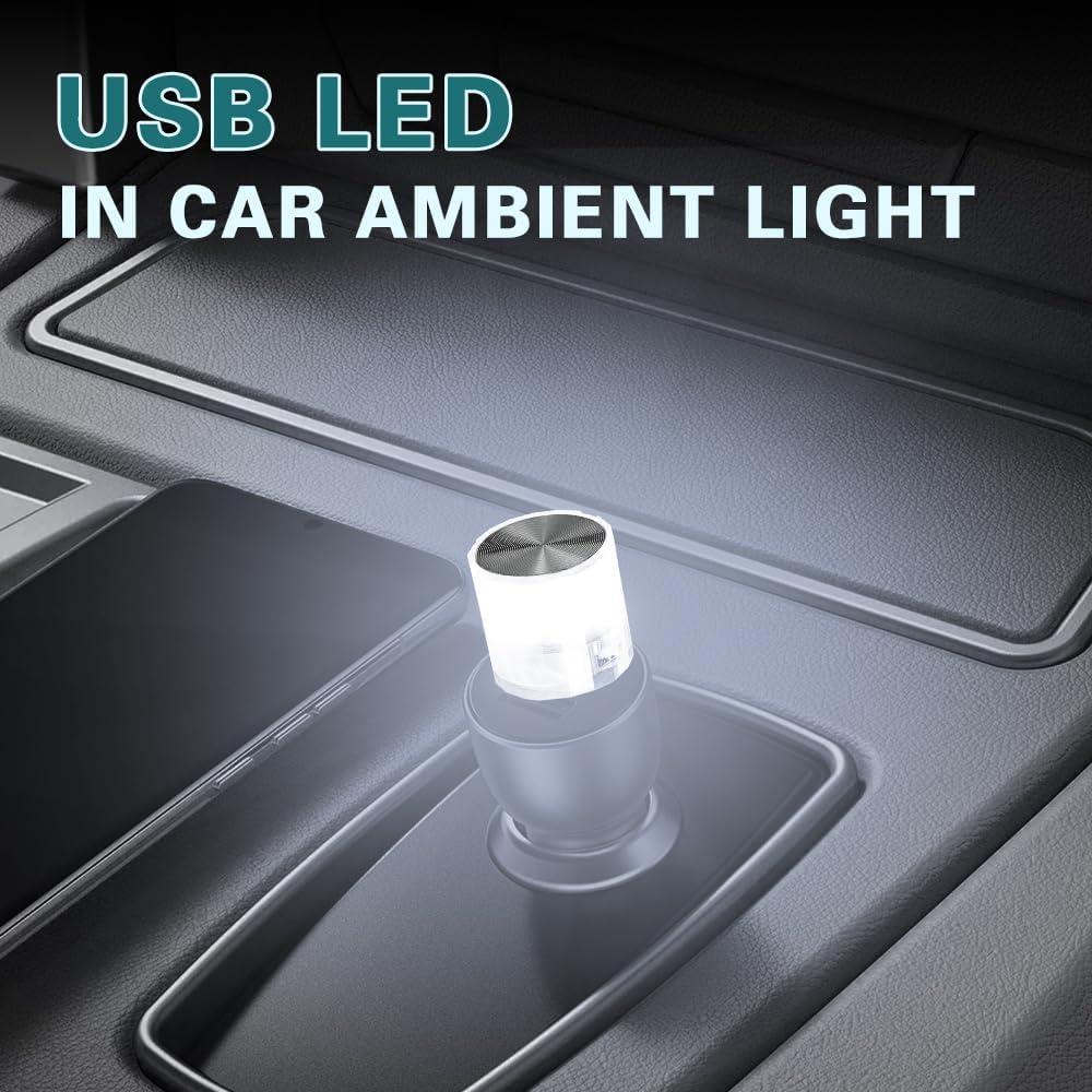 Lámpara LED USB Mini DWARFOO para Coche y Decoración - 2PCS