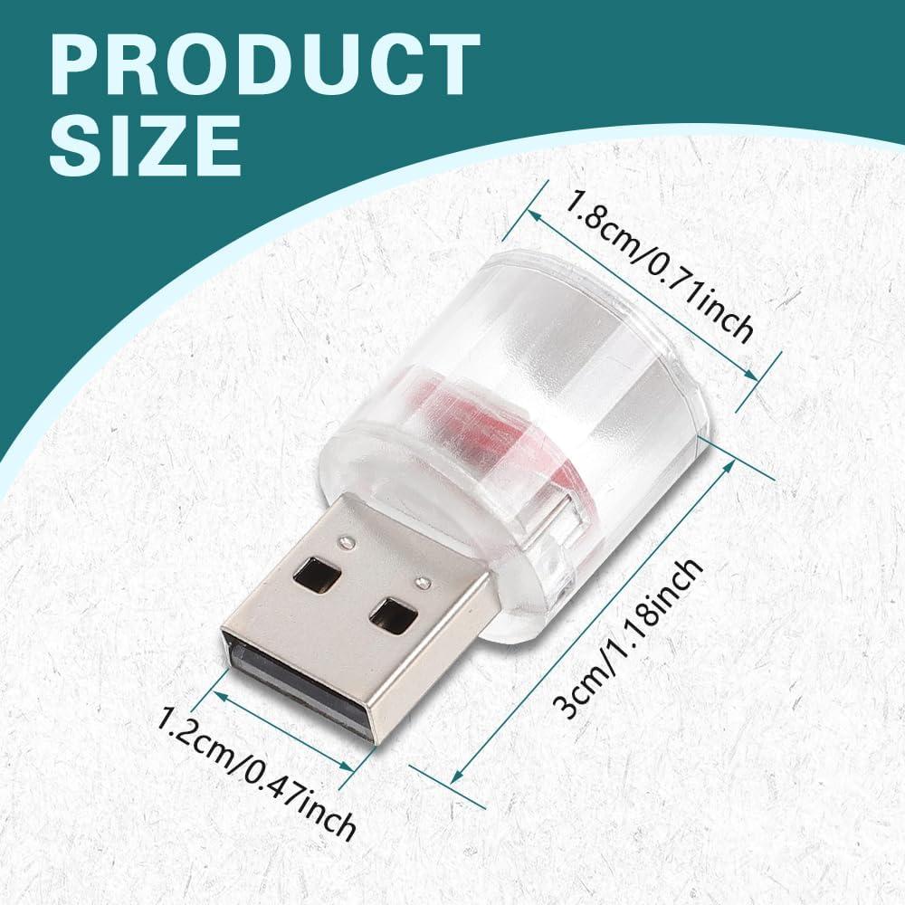 Lámpara LED USB Mini DWARFOO para Coche y Decoración - 2PCS