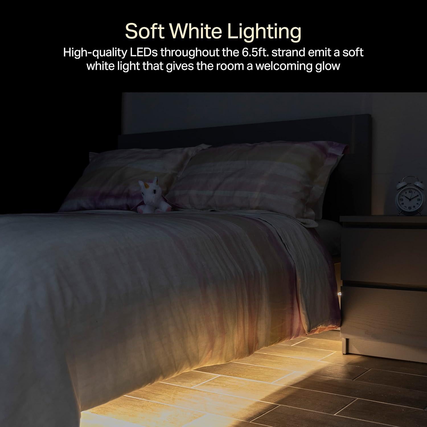 Luz LED Flexible USB 1.98m Luces de Noche Blanca Cálida