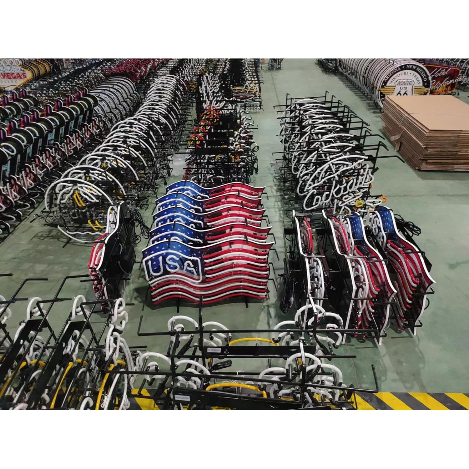 Cartel de Luz de Neón Hecho a Mano Hvkeer 24x20 cm Bagel Abierto