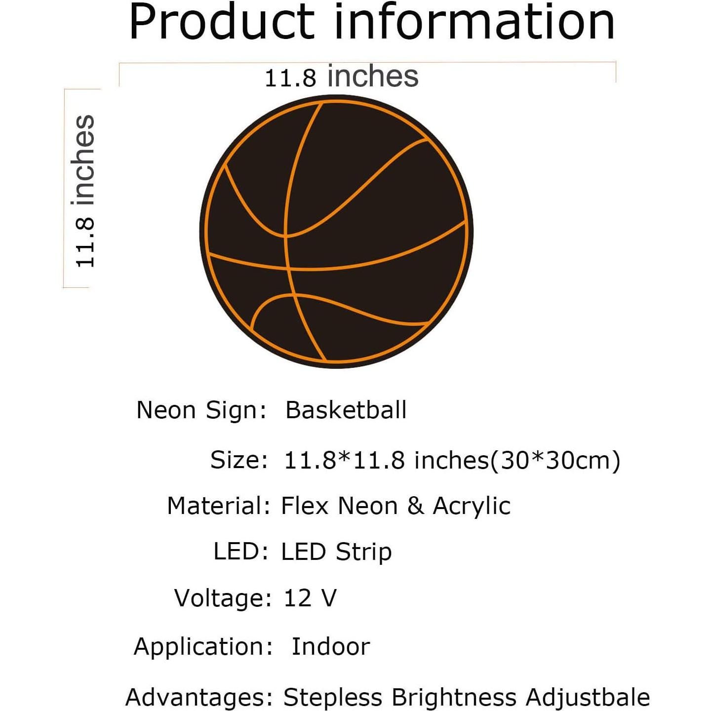 Cartel de Neón LED Personalizado FARNEW Naranja Decoración