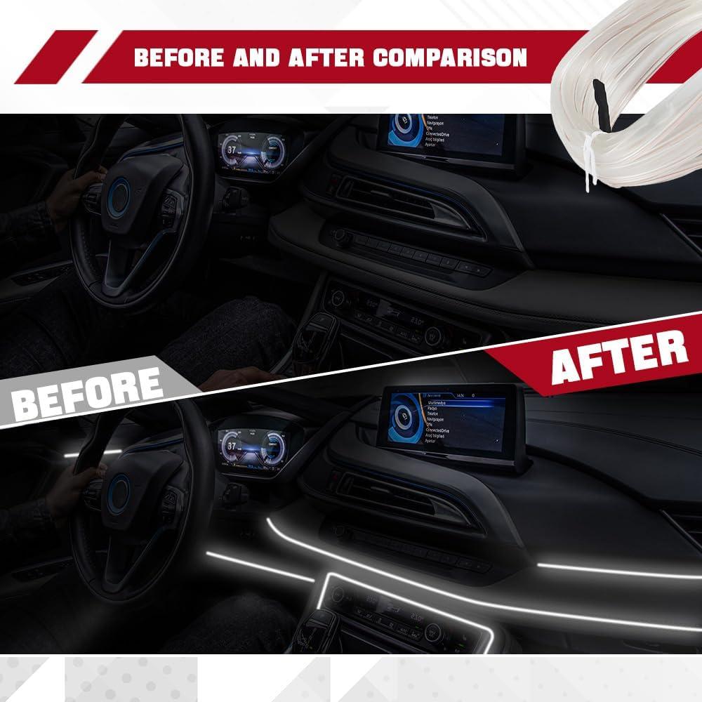 Tira de luces LED Hbxdeco 5m RGB USB para coche interior