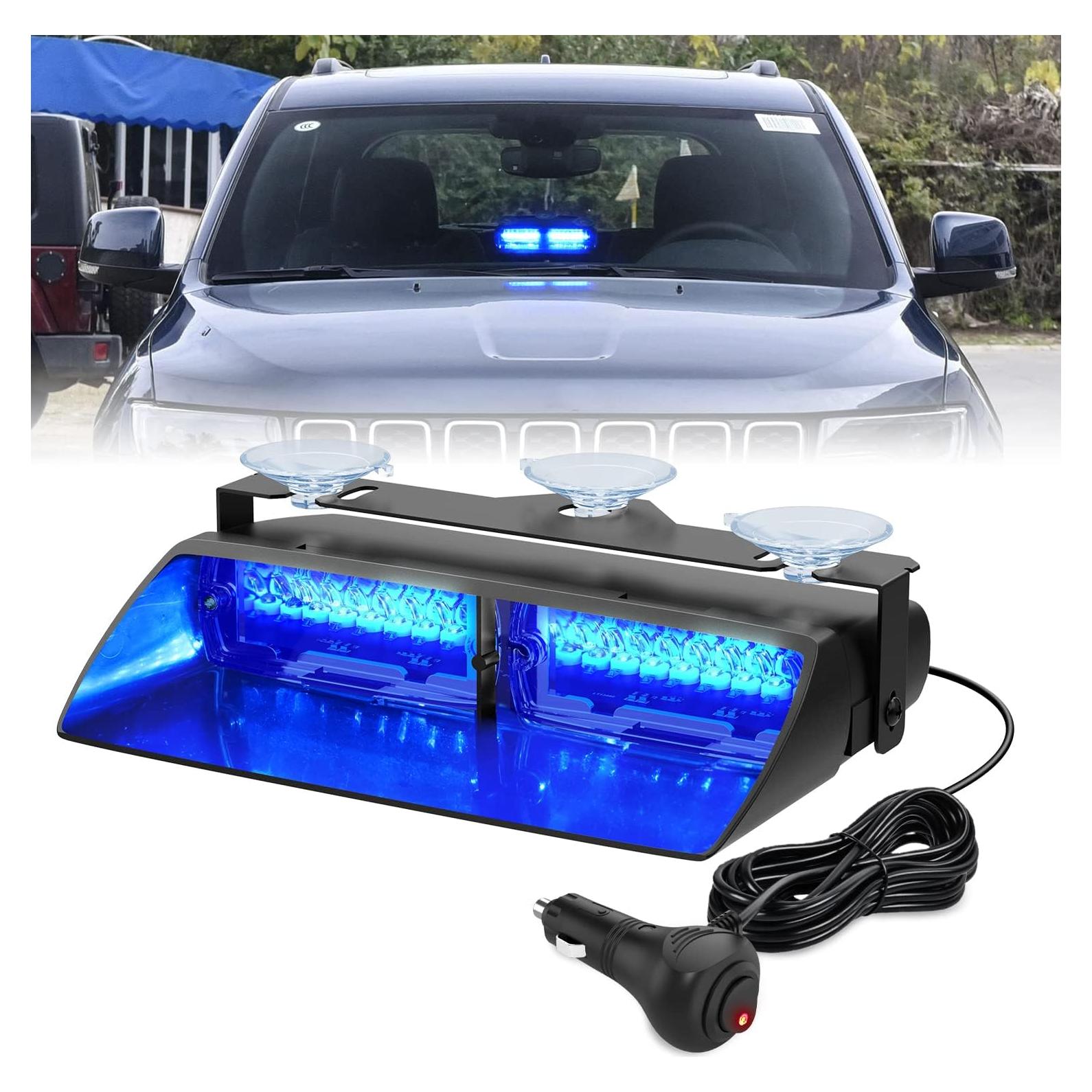 Luces Estroboscópicas LED Nilight 16-24A para Parabrisas 24V