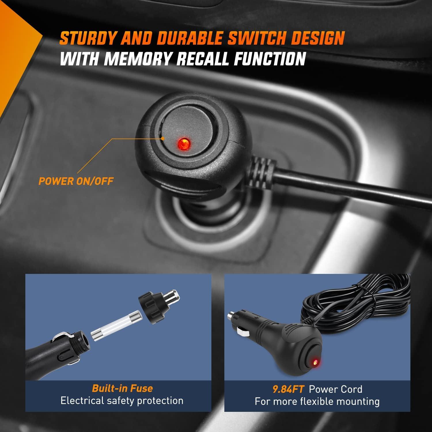 Luces Estroboscópicas LED Nilight 16-24A para Parabrisas 24V