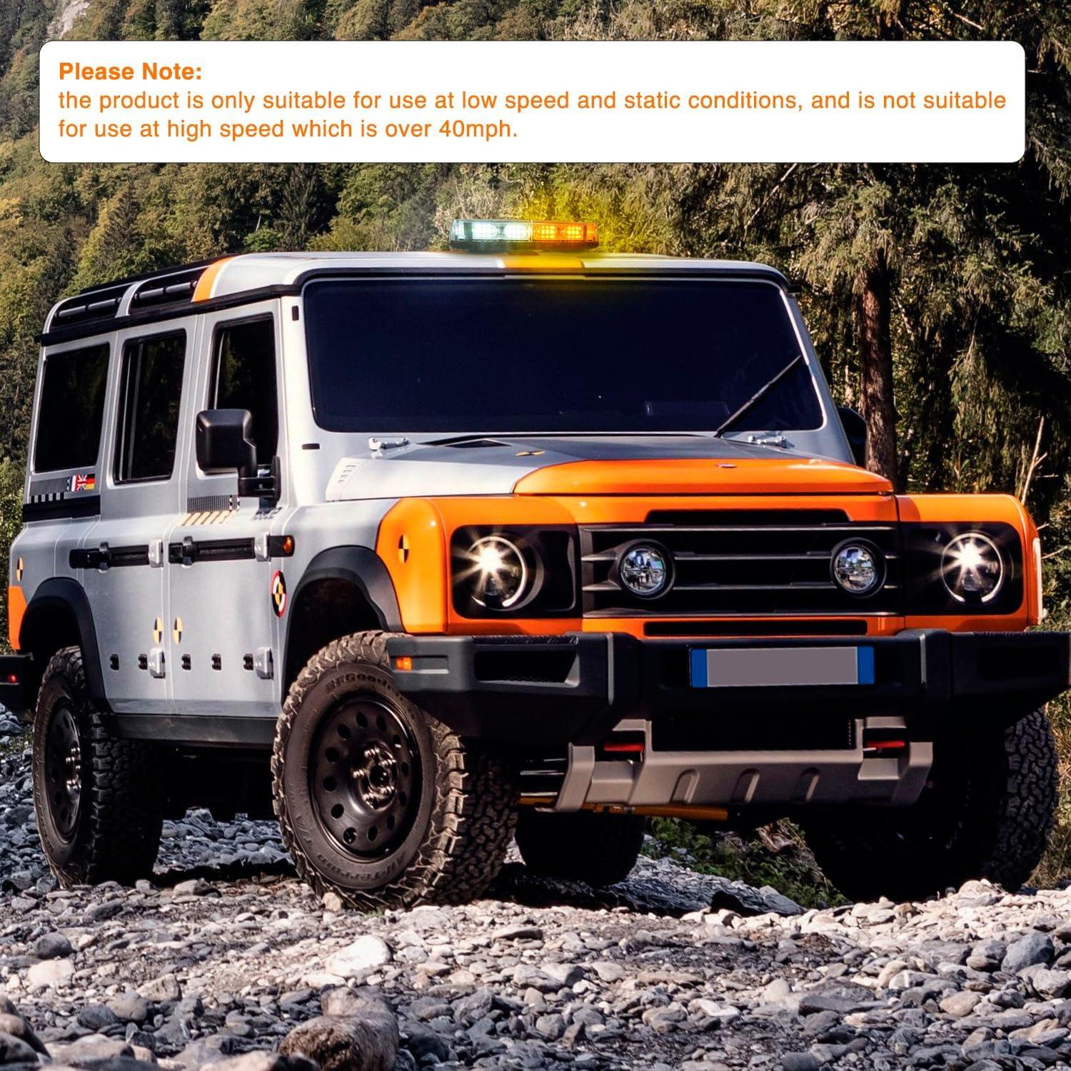 Luz Estroboscópica de Techo Nilight 30.48 cm 48 LEDs 12V-24V