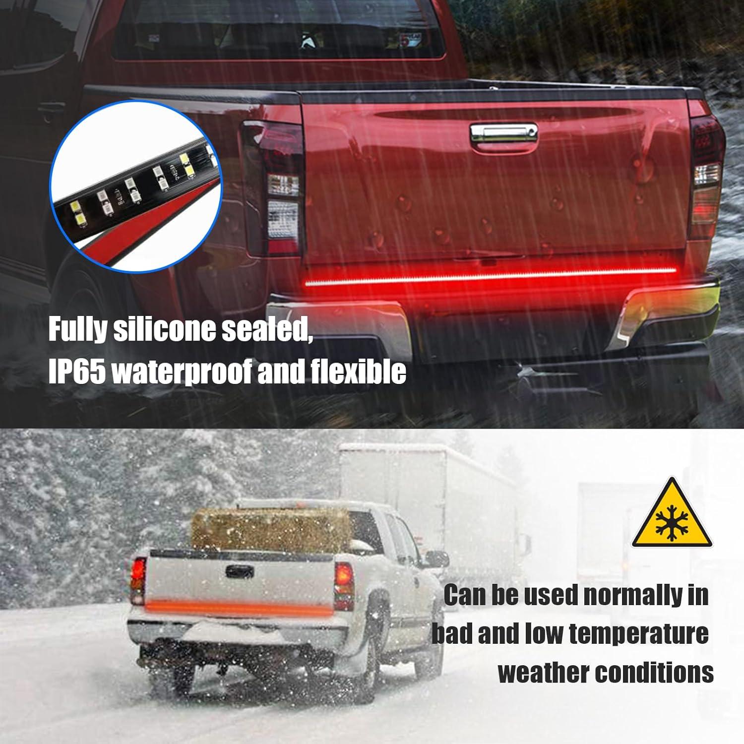 Barra de Luz LED Kewucn 122 cm Doble Fila Impermeable