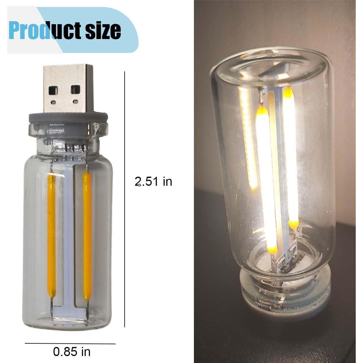 Luz de Ambiente Interior de Coche LED KITUREK USB Luz Cálida