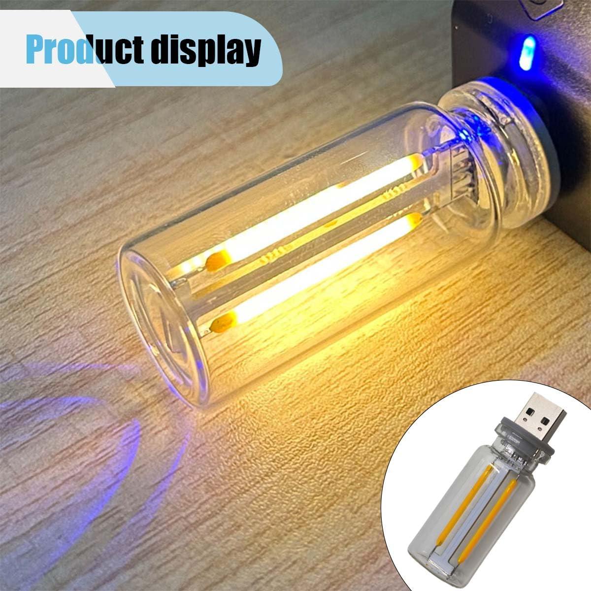 Luz de Ambiente Interior de Coche LED KITUREK USB Luz Cálida