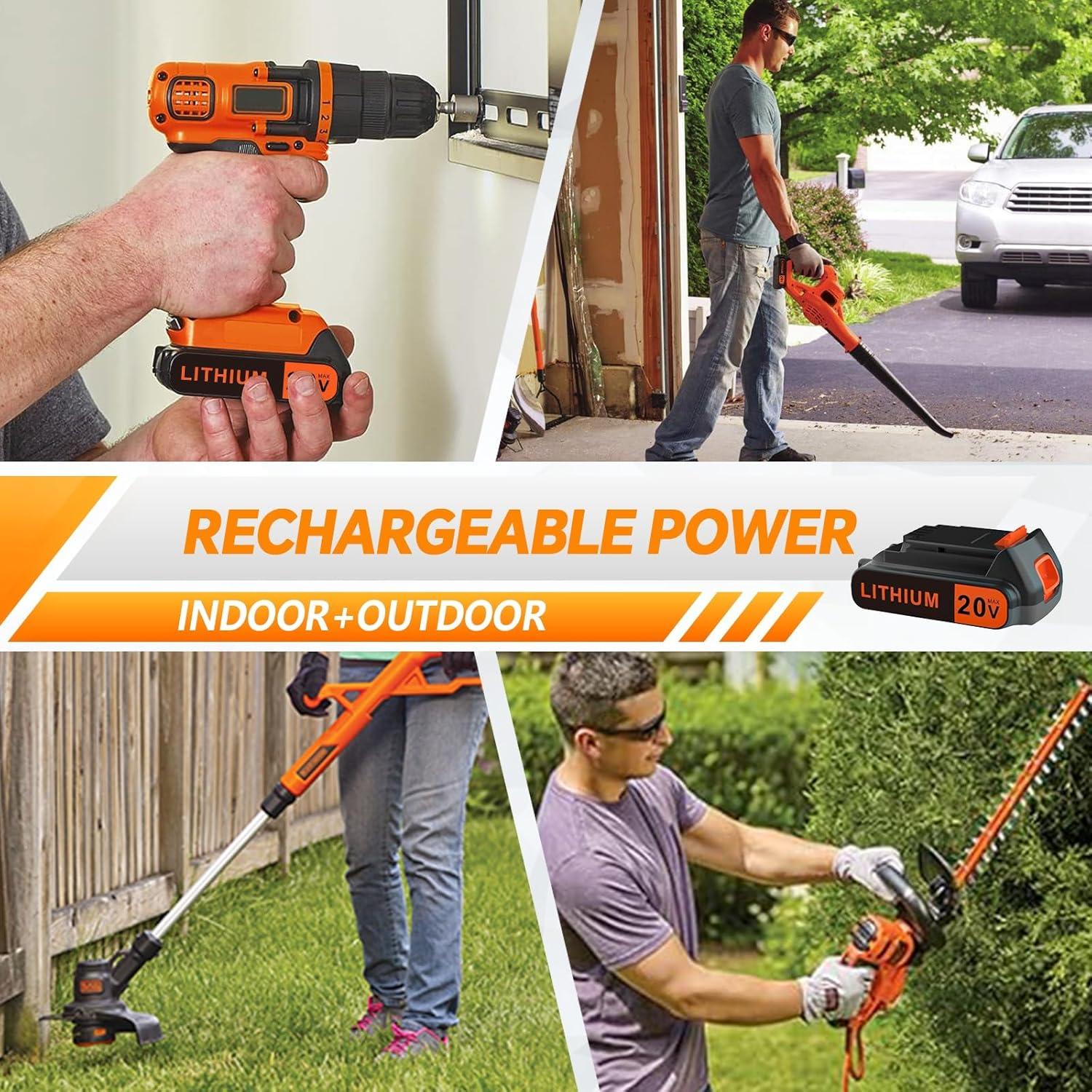 Batería de 20V MAX 2.0Ah Black+Decker para Herramientas