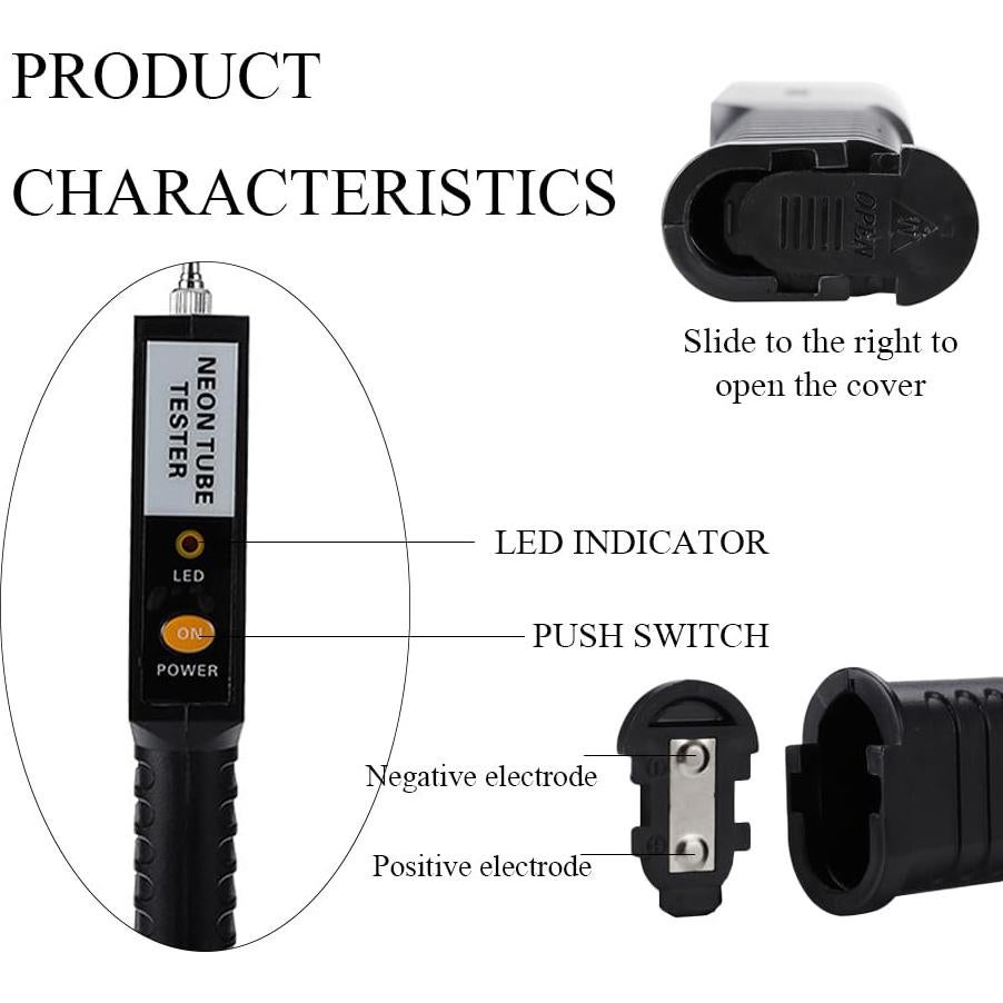 Probador de Neón Portátil Dollymen con LED - 22.8x9.2 cm