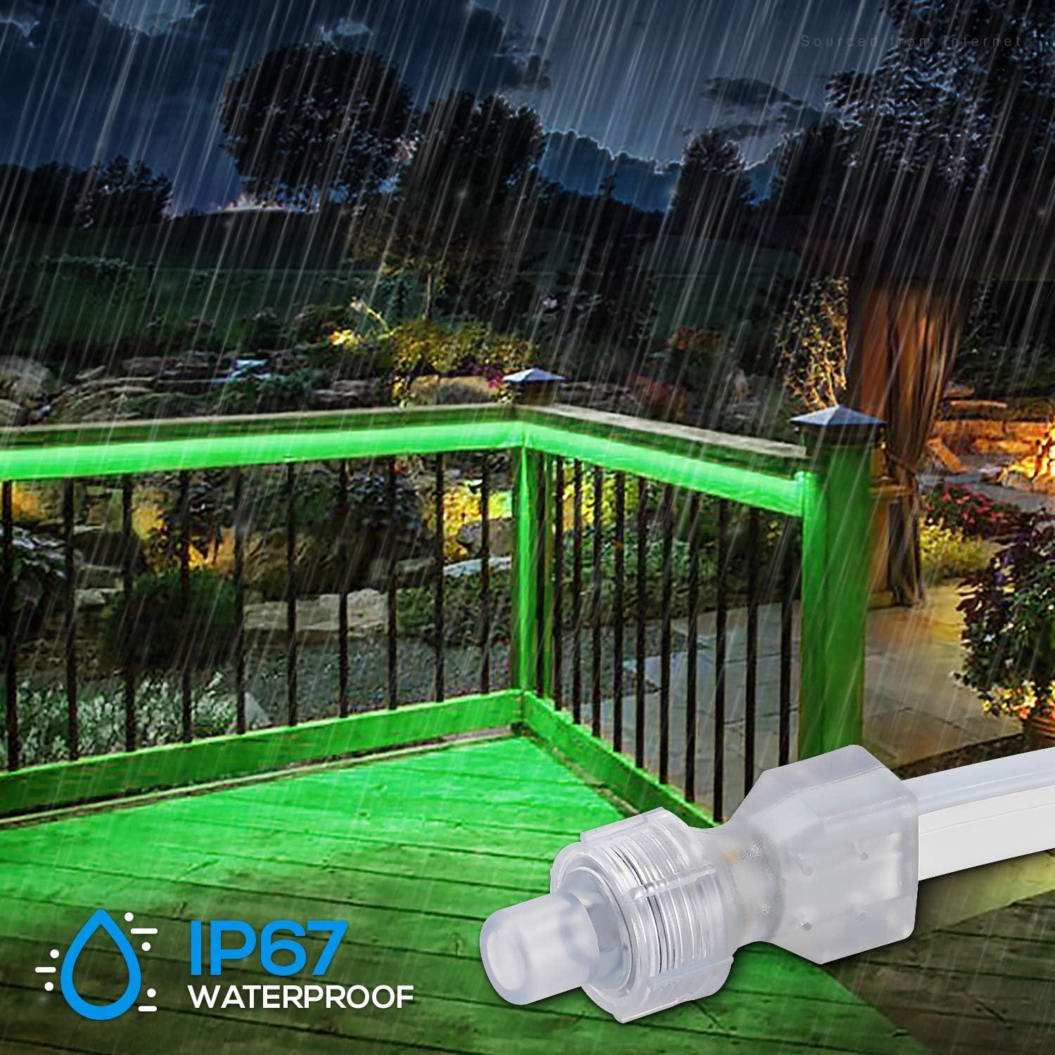 Luces de Cuerda LED Neon Verde TORCHSTAR 15.24m IP67