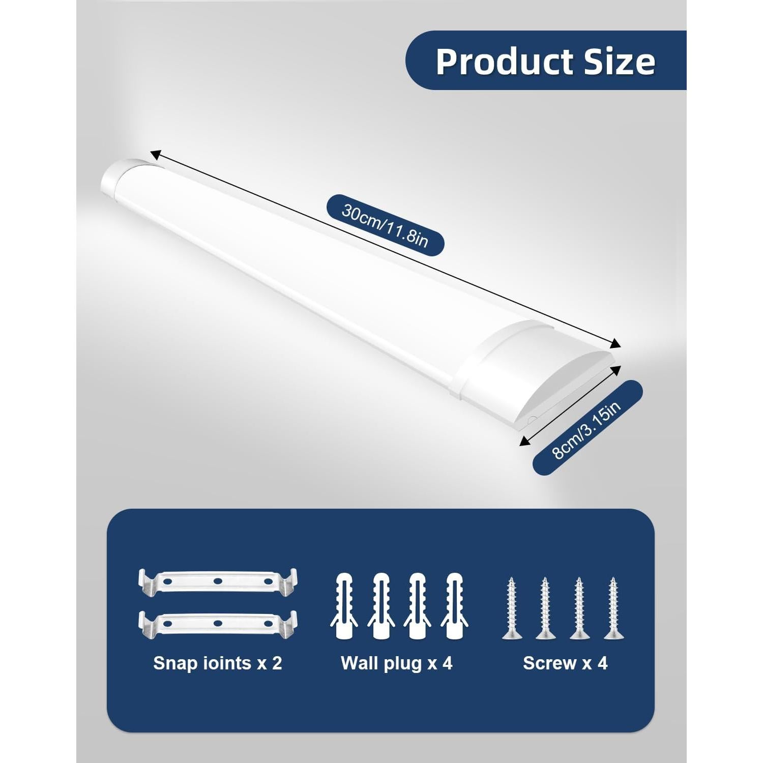 Lámpara LED Sararoom 10W 1200lm 30cm Blanco Frío Sin Enchufe