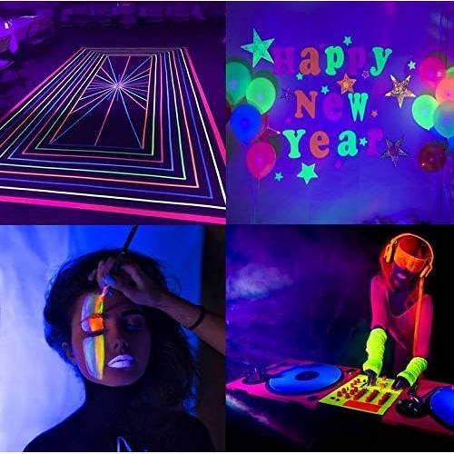 Luz Negra LED UV HouLight 10W 2-Pack para Fiestas y Curado