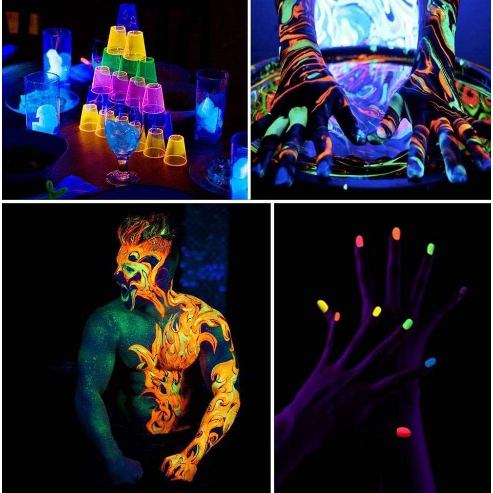 Luz Negra LED UV HouLight 10W 2-Pack para Fiestas y Curado