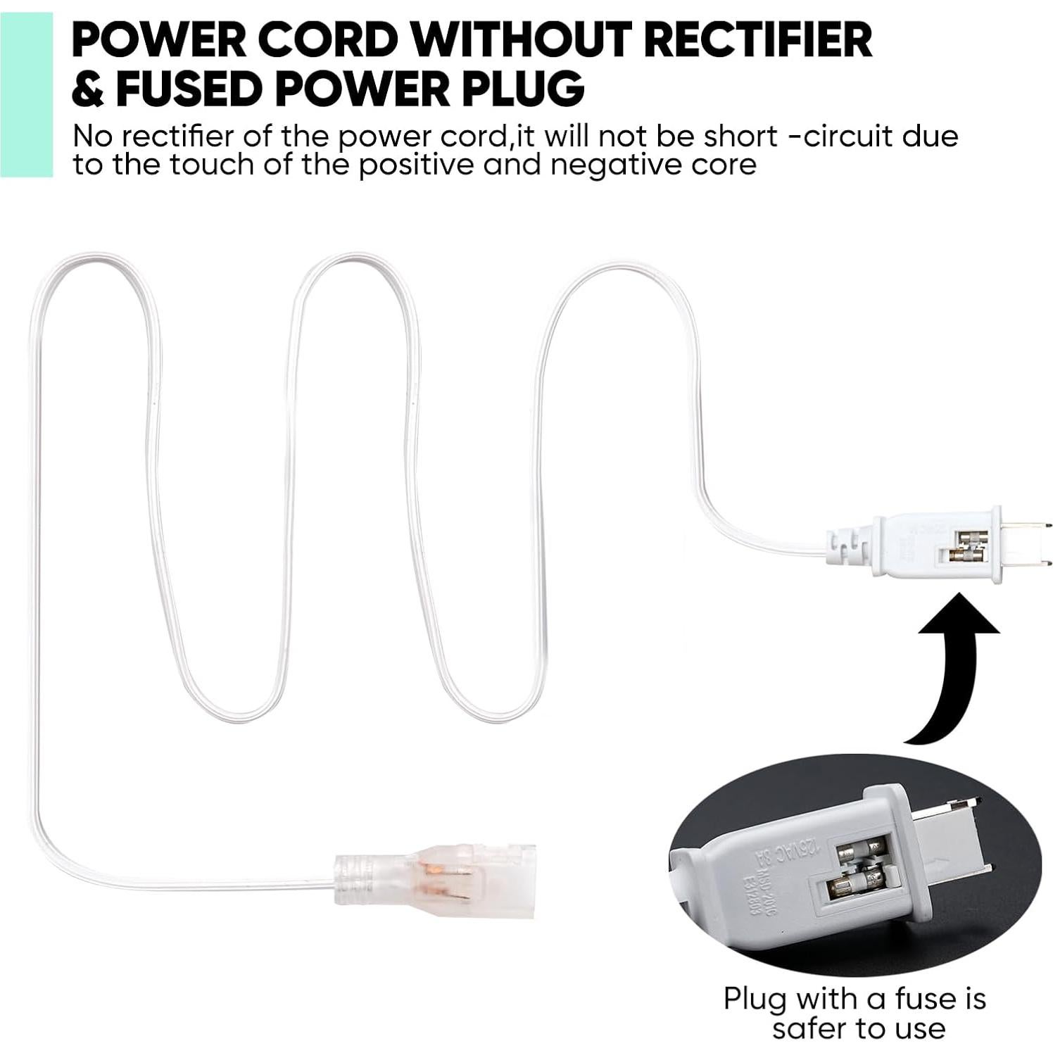 Kit de Conectores de Cable de Alimentación GZBtech para Luz Neon COB