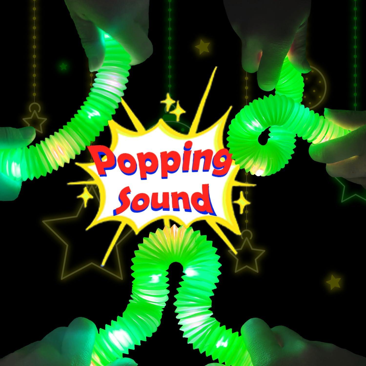 12 Palos de Luz Verde Kannove para Fiestas y Camping