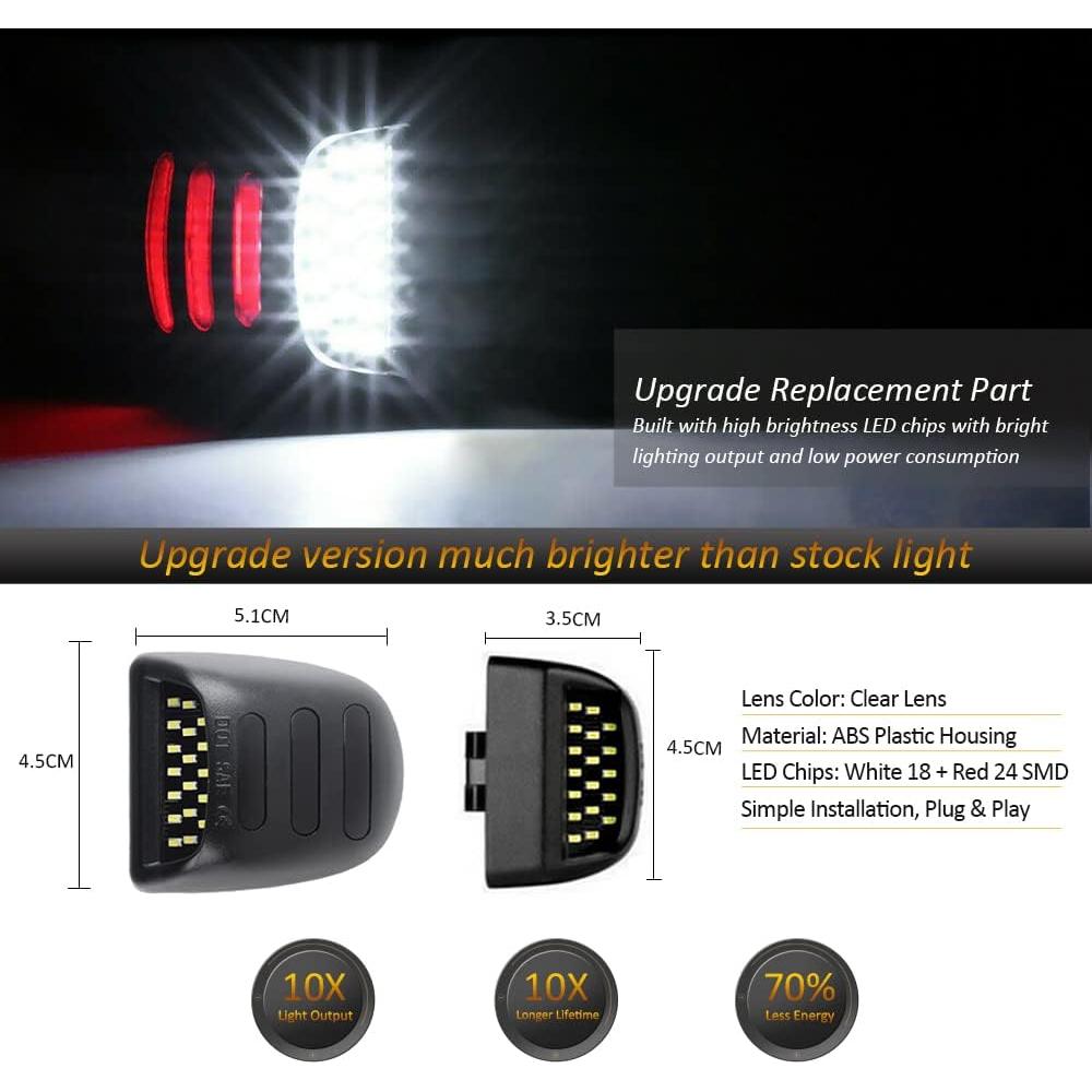 Luces LED de Placa D-Lumina para Chevy Silverado y GMC 6000K