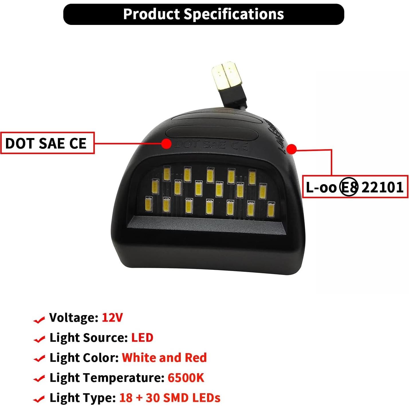 Luz Trasera LED AlyoNed Rojo para Chevy Silverado 2002-2013