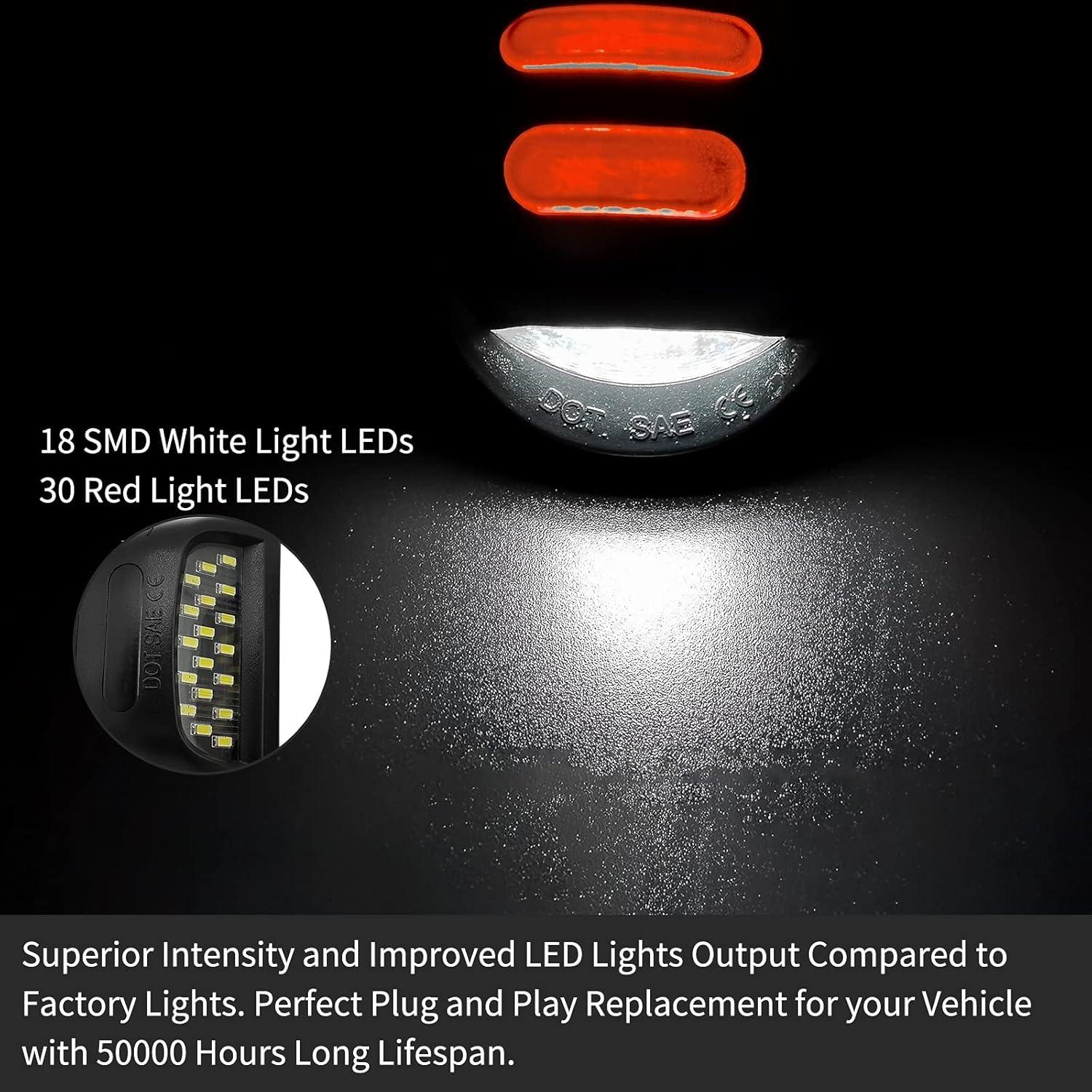 Luz Trasera LED AlyoNed Rojo para Chevy Silverado 2002-2013