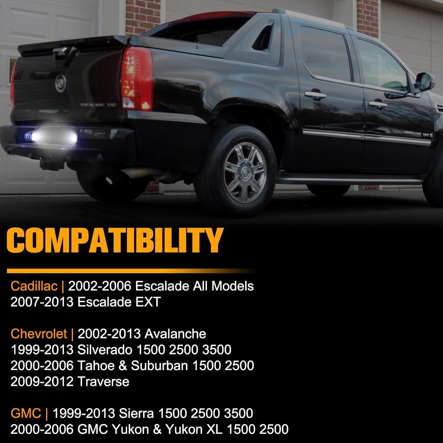 Luces de Placa de Licencia LED Gempro Azul para Chevy y GMC