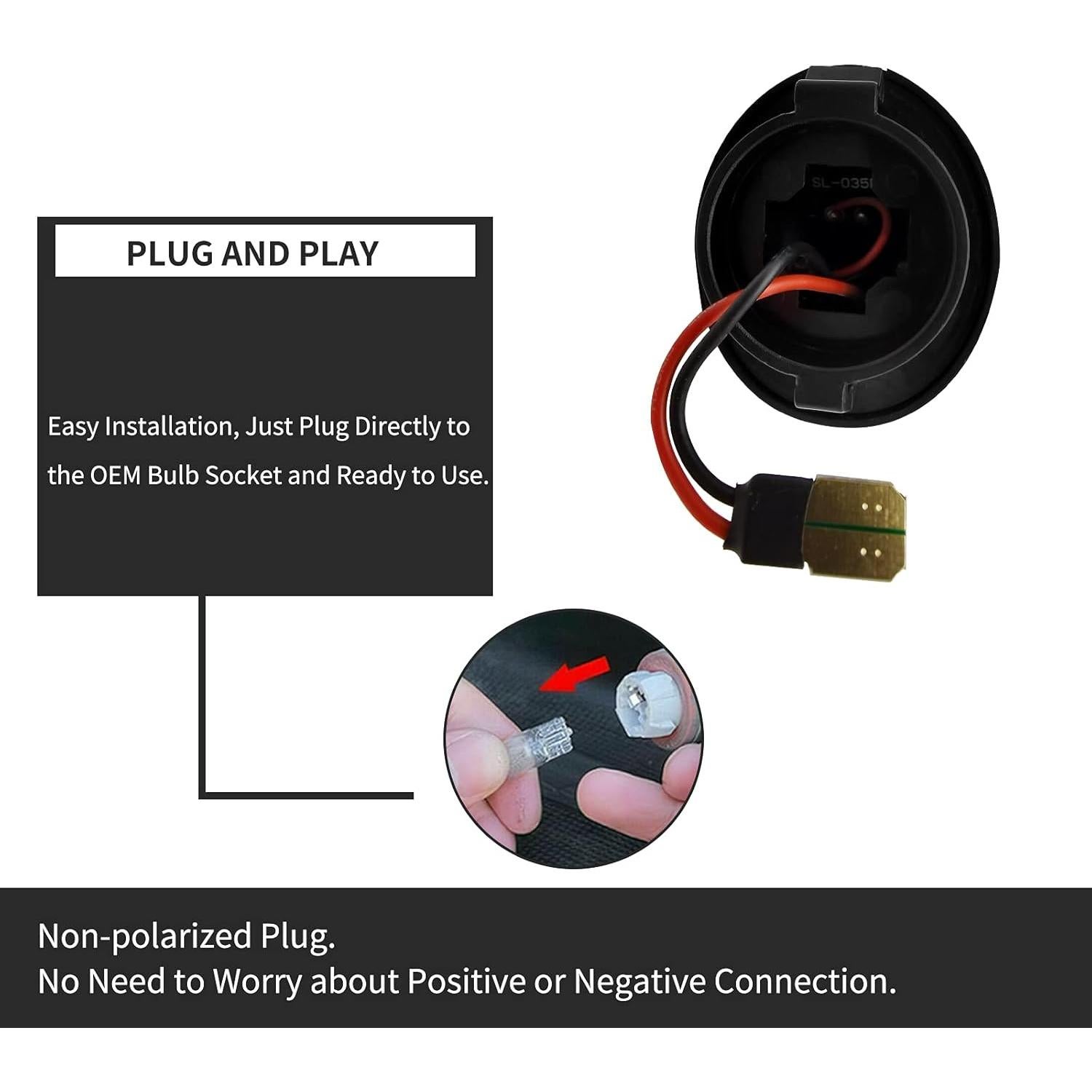 Luz LED de Placa de Licencia AlyoNed Rojo para Ford Pickup