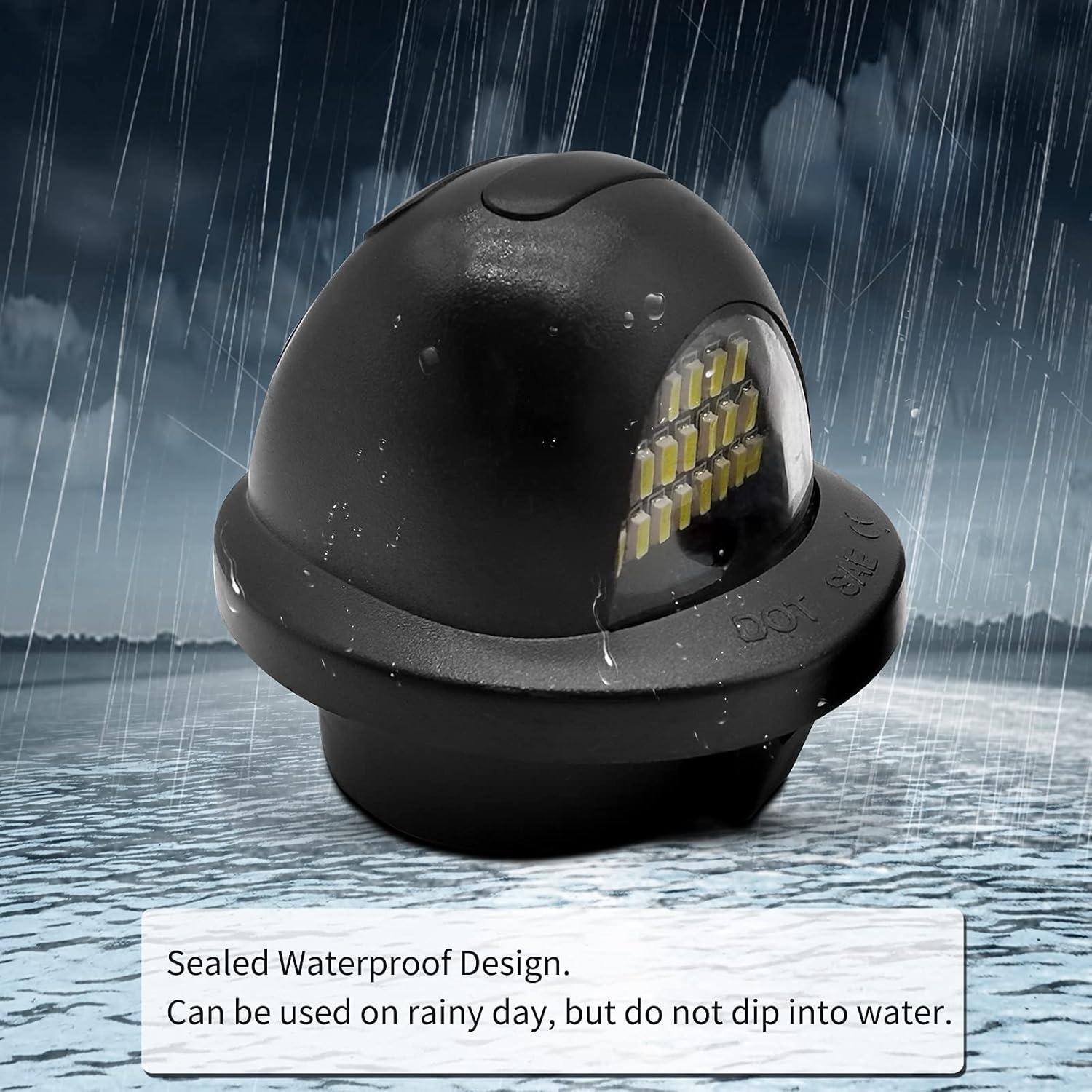 Luz LED de Placa de Licencia AlyoNed Rojo para Ford Pickup