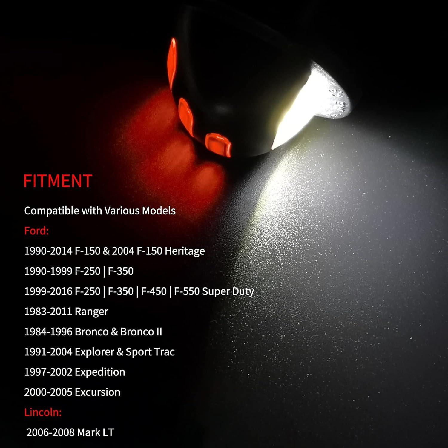 Luz LED de Placa de Licencia AlyoNed Rojo para Ford Pickup