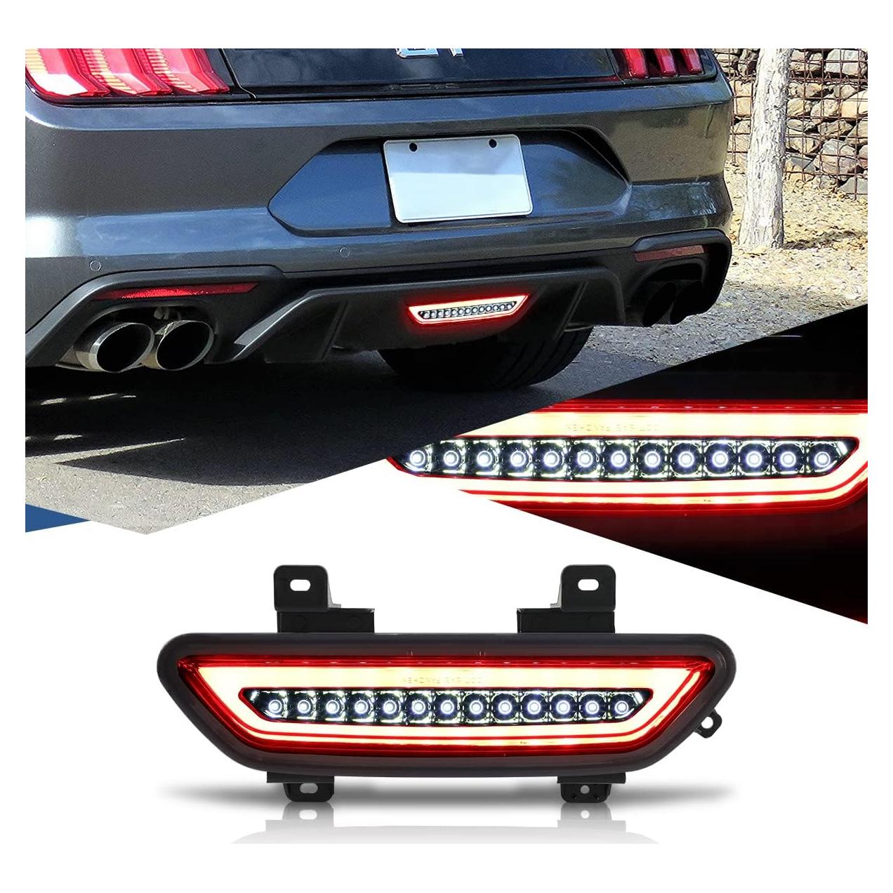Luz de Freno LED Auto Dynasty Ahumada para Ford Mustang 15-18