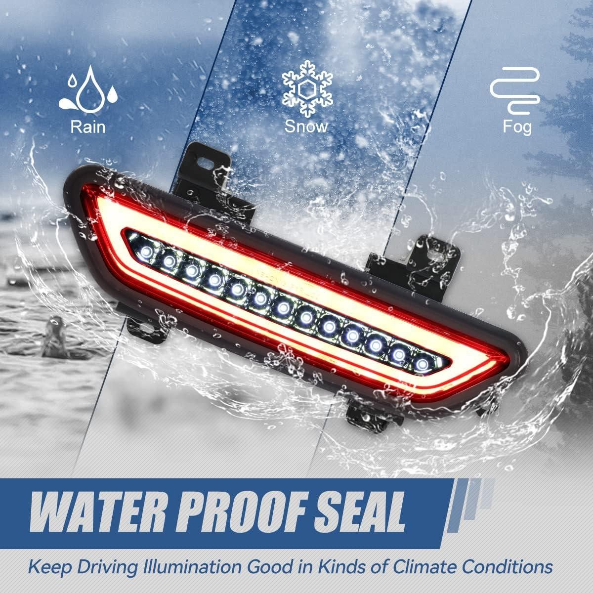 Luz de Freno LED Auto Dynasty Ahumada para Ford Mustang 15-18